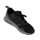 Pair 47" Flat Rope Reflective Shoelace Sport Running Shoe Trainers Lace Shoestring Black+Grey