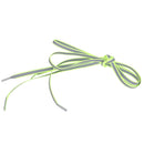 Pair Flat Reflective Laces Night Sport Shoelaces Running Cycling Strings 120cm Green+Grey