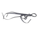 Pair Flat Reflective Laces Night Sport Shoelaces Running Cycling Strings 120cm Black+Grey