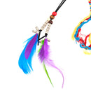Womens Feather Tassels Belt Colorful Braided Headband Bohemian Style