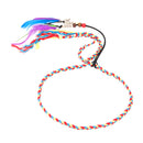 Womens Feather Tassels Belt Colorful Braided Headband Bohemian Style