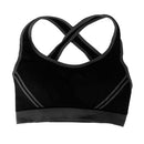 Women Breathable Soft Stretchable Yoga Workout Running Sports Padded Bra Black L