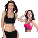 Women Breathable Soft Stretchable Yoga Workout Running Sports Padded Bra Rose XL