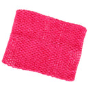 9inch Multifunctional Crochet Tube Top Elastic Polyester Waistband Headband For Baby Girls Clothing Accessory Rose Red