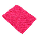 9inch Multifunctional Crochet Tube Top Elastic Polyester Waistband Headband For Baby Girls Clothing Accessory Rose Red