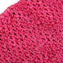 9inch Multifunctional Crochet Tube Top Elastic Polyester Waistband Headband For Baby Girls Clothing Accessory Rose Red