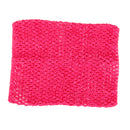 9inch Multifunctional Crochet Tube Top Elastic Polyester Waistband Headband For Baby Girls Clothing Accessory Rose Red