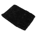 9inch Multifunctional Crochet Tube Top Elastic Polyester Waistband Headband For Baby Girls Clothing Accessory Black
