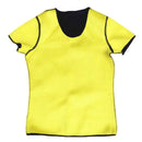 Women Fashionable Neoprene Shapewear Calorie Off Fat Burner Shirt For Gym Fitness Exercise Black M