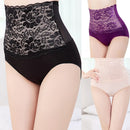 Women Girls Fashionable Lace Pattern Charms Underpants High Waist Underwear Under Clothing Accessory Black