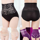 Women Girls Fashionable Lace Pattern Charms Underpants High Waist Underwear Under Clothing Accessory Black
