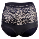 Women Girls Fashionable Lace Pattern Charms Underpants High Waist Underwear Under Clothing Accessory Black