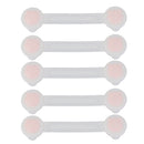 Set Of 5PCS Baby Kids Door Cabinet Drawer Cupboard Wardrobe Safety Lock Latch Pink 155x20mm