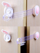 Set Of 5PCS Baby Kids Door Cabinet Drawer Cupboard Wardrobe Safety Lock Latch Pink 155x20mm