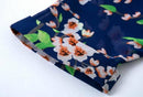 Fashionable Floral Pattern Charms Chiffon Loose Blouse Kimono Cardigan Jacket Blouse Top for Women Girls Summer Clothing Size M