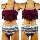 Women Girls Ladies Fashionable Polyester Swimwear Swimsuit Bikini Bodysuit L