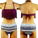 Women Girls Ladies Fashionable Polyester Swimwear Swimsuit Bikini Bodysuit L