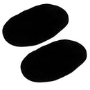 Pair of Suede Fabric Pre-Punched Patches For Alterations Repair Decorations Clothing DIY Black