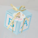 Pack of 12 Paper Candy Sweets Gift Boxes Baby Shower Favors Blue
