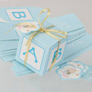 Pack of 12 Paper Candy Sweets Gift Boxes Baby Shower Favors Blue