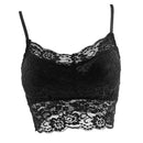 Women Girls Ladies Crop Corset Top Blouse Black