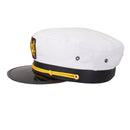 Adult Yacht Boat Captain Hat Navy Cap Ship Sailor Cosplay Party Costume Prop