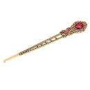 Women Retro Style Ancient Chinese Hair Stick Pin Clip Fashion Accessory Purple
