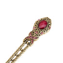 Women Retro Style Ancient Chinese Hair Stick Pin Clip Fashion Accessory Purple