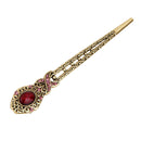 Women Retro Style Ancient Chinese Hair Stick Pin Clip Fashion Accessory Purple