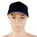 Men Women Adjustable Polyester Baseball Golf Cap Hat Sports Accessories Dark Blue
