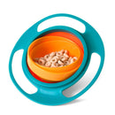 Non Spill Feeding Toddler Gyro Bowl 360 Rotating Kids Avoid Food Spilling