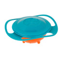 Non Spill Feeding Toddler Gyro Bowl 360 Rotating Kids Avoid Food Spilling