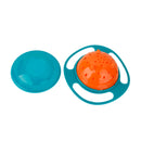 Non Spill Feeding Toddler Gyro Bowl 360 Rotating Kids Avoid Food Spilling