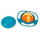 Non Spill Feeding Toddler Gyro Bowl 360 Rotating Kids Avoid Food Spilling