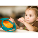 Non Spill Feeding Toddler Gyro Bowl 360 Rotating Kids Avoid Food Spilling