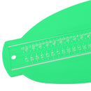 Men Women Plastic Foot Measuring Tool Shoe Gauge Ruler Fitting Device Green 33.8x10.9x3.6cm