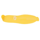 Men Women Plastic Foot Measuring Tool Shoe Gauge Ruler Fitting Device Yellow 33.8x10.9x3.6cm
