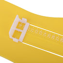 Men Women Plastic Foot Measuring Tool Shoe Gauge Ruler Fitting Device Yellow 33.8x10.9x3.6cm
