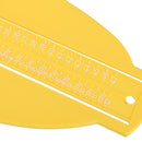 Men Women Plastic Foot Measuring Tool Shoe Gauge Ruler Fitting Device Yellow 33.8x10.9x3.6cm