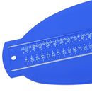 Men Women Plastic Foot Measuring Tool Shoe Gauge Ruler Fitting Device Blue 33.8x10.9x3.6cm