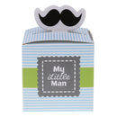 Pack of 50 Cute Kids Baby Boys Baby Shower Party Favours Mustache Candy Gift Box Blue