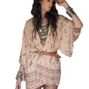 Women Girls Fashionable Print Pattern Charms Chiffon Cardigan Beach Pool Party Clothing Cover Up Cape Jacket XL