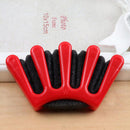 Plastic Hair Braiding Tool Holder Hair Clip Hair Accessories Styling Tool Red 13.5x1.3cm