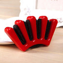 Plastic Hair Braiding Tool Holder Hair Clip Hair Accessories Styling Tool Red 13.5x1.3cm