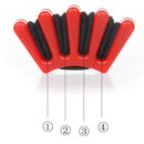 Plastic Hair Braiding Tool Holder Hair Clip Hair Accessories Styling Tool Red 13.5x1.3cm