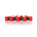 Plastic Hair Braiding Tool Holder Hair Clip Hair Accessories Styling Tool Red 13.5x1.3cm