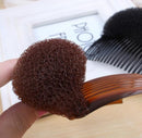 Women Plastic Volume Bouffant Beehive Hair Shaper Styling Tools Coffee