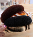 Women Plastic Volume Bouffant Beehive Hair Shaper Styling Tools Coffee