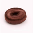 Women Girls Fashionable DIY Hair Styling Fashion Hair Doughnut Bun Ring Shaper Hair Donut Style Updo Red Brown