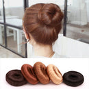 Women Girls Fashionable DIY Hair Styling Fashion Hair Doughnut Bun Ring Shaper Hair Donut Style Updo Light Coffee